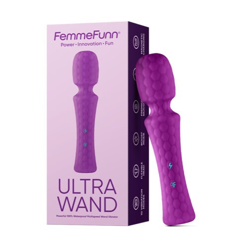 Vvole FemmeFunn Ultra Wand Rechargeable Flexible Textured Silicone Vibrator