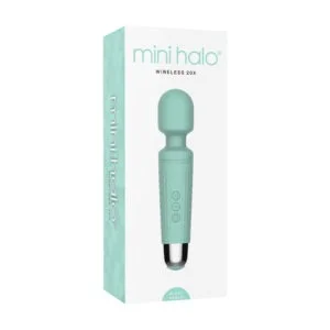 Thank Me Now Mini Halo Wireless Wand 20X Silicone Minty Green