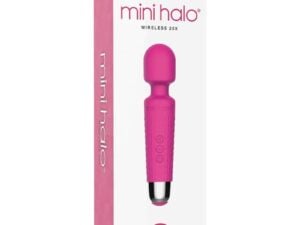 Thank Me Now Mini Halo Wireless Wand 20X Silicone Pink * Compact Vibrator with 20 Vibration Patterns