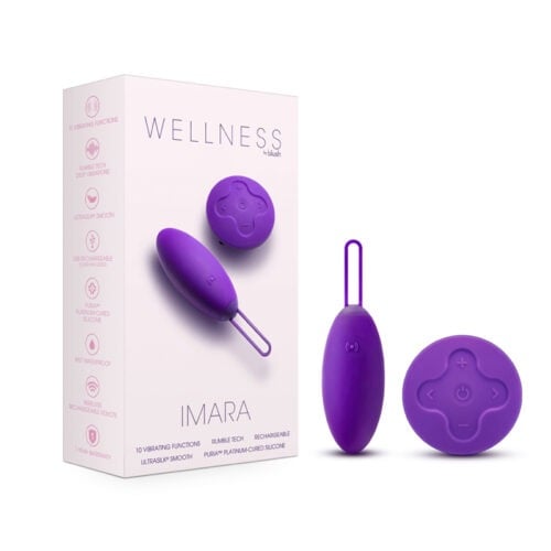 Blush Wellness Imara Vibrating Egg with Remote - Purple