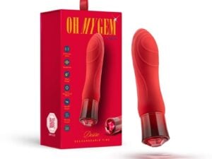 Blush Oh My Gem Desire Ruby Vibrator with 10 Rumble Modes and Warming Feature