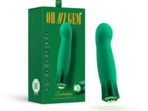 Blush Oh My Gem Enchanting Emerald Vibrator – Waterproof Rechargeable Pleasure Toy with 10 Vibration Modes