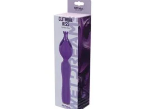 Hott Products Unlimited Wet Dreams Clitoral Kiss Flower Petal Silicone Vibrator – Purple