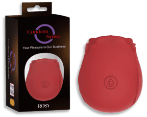 Black silicone pleasure device