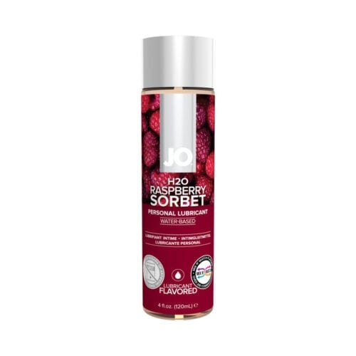 System Jo JO H2O Raspberry Sorbet Flavored Water-Based Lubricant - 4 oz.