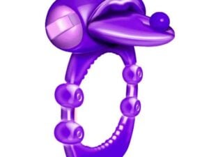 Hott Products Unlimited Xtreme Vibes Nubbie Tongue Purple – Realistic Silicone Stimulator