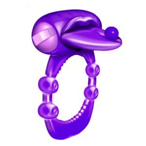 Hott Products Unlimited Xtreme Vibes Nubbie Tongue Purple – Realistic Silicone Stimulator
