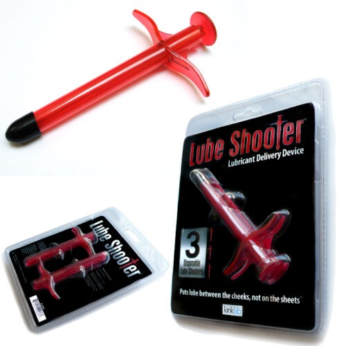 Stockroom.com KinkLab Lube Shooter Red Disposable Applicator (3 Pack)