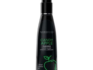 Wicked Aqua Candy Apple Water-Based Lubricant 4 oz. by Wicked Sensual Care Collection