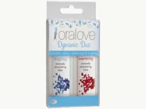 Doc Johnson Oralove Delicious Duo Warming and Tingling Lubricants – 2 x 1 oz Bottles