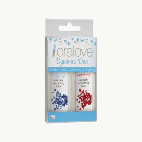 Doc Johnson Oralove Delicious Duo Warming and Tingling Lubricants - 2 x 1 oz Bottles