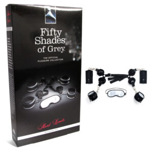 LoveHoney Fifty Shades of Grey Hard Limits Restraint Kit – Black/Silver (Part No. FS-40185)