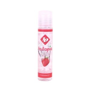 ID Lubricants Frutopia Strawberry Flavored Lubricant 1 fl oz - Natural, Vegan-Friendly, Water-Based & Latex