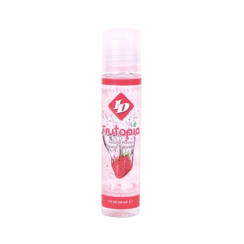 ID Lubricants Frutopia Strawberry Flavored Lubricant 1 fl oz - Natural, Vegan-Friendly, Water-Based & Latex Compatible