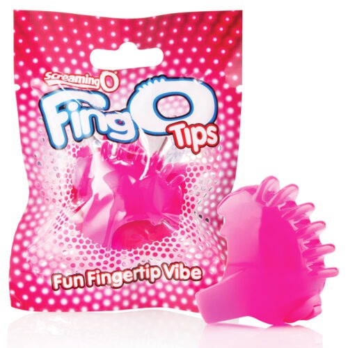 Screaming O FingO Tips Pink Mini Vibrating Massager Discreet & Disposable