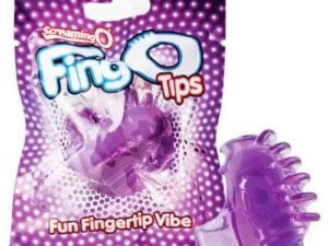 Screaming O FingO Tips Purple Micro Vibrating Massagers – Discreet & Wireless