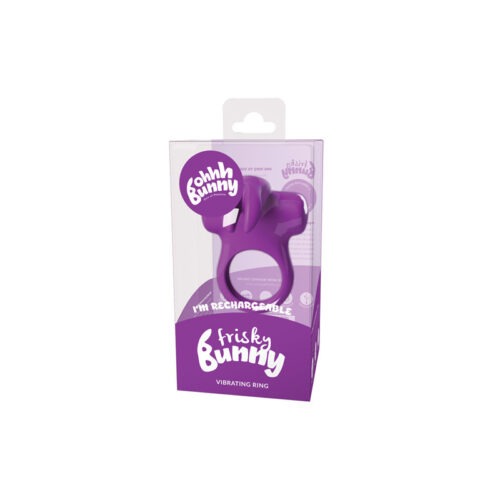 Savvy Co. VeDO Frisky Bunny Rechargeable Vibrating Ring - Perfectly Purple