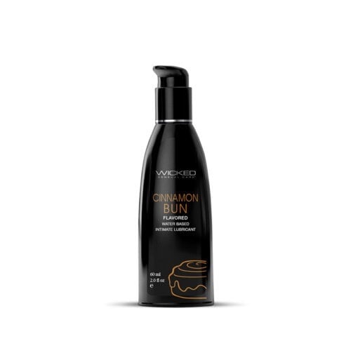 Wicked Aqua Cinnamon Bun Water-Based Lubricant by Wicked Sensual Care Collection, 2 oz
