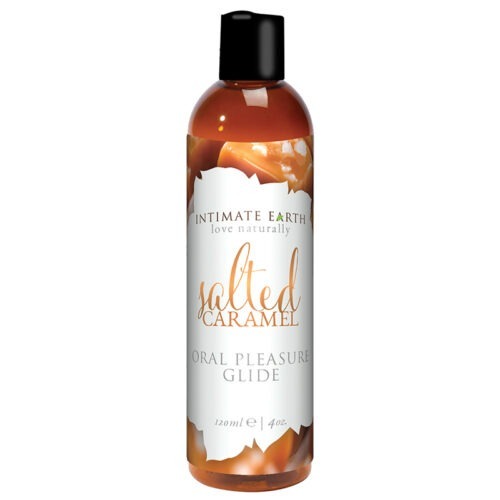Intimate Earth Sea Salt Caramel Flavored Glide by New Earth Trading LLC - 4 oz (120 ml)