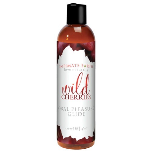 Intimate Earth Wild Cherries Flavored Glide by New Earth Trading LLC * 4 oz (120 ml)