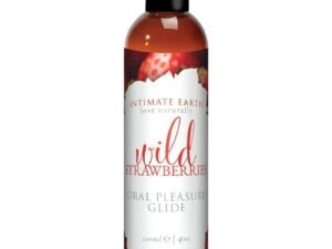Intimate Earth Succulent Strawberries Flavored Glide by New Earth Trading LLC, Part No. 042/120IE, 4 oz (120