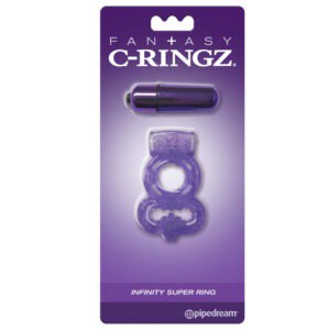 Pipedream Fantasy C-Ringz Infinity Super Ring Purple – Powerful Vibrations and Enhanced Erections