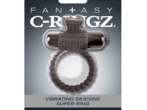 Pipedream Fantasy C-Ringz Vibrating Silicone Super Ring with Bullet - Black (Part Number: PD5966-23)