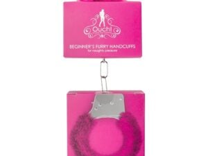 Shots America LLC Ouch! Beginner’s Furry Handcuffs with Quick-Release Pink – Adjustable Metal and Faux Fur Restraints