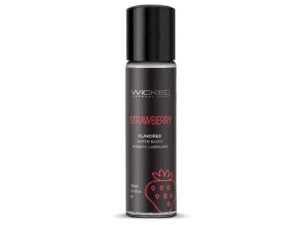 Wicked Sensual Care Collection Wicked Aqua Strawberry Water-Based Lubricant - 1 oz.