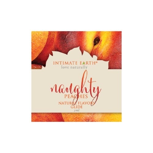 Intimate Earth Naughty Nectarines Glide 3ml by New Earth Trading LLC * Organic Fruit-Flavored Personal Lubricant