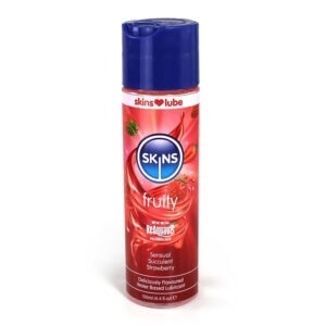 Skins Strawberry Water-Based Lubricant by Creative Conceptions LLC - 4 oz.