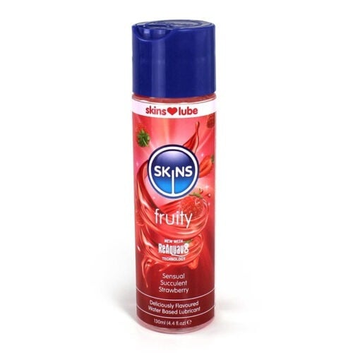 Skins Strawberry Water-Based Lubricant by Creative Conceptions LLC - 4 oz.