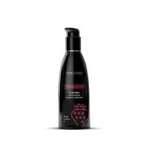 Wicked Sensual Care Collection Wicked Aqua Strawberry Water-Based Lubricant - 2 oz.