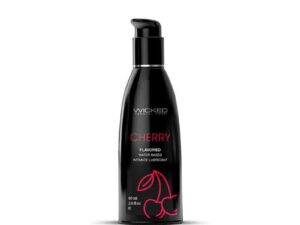 Wicked Aqua Cherry Water-Based Lubricant 2 oz. by Wicked Sensual Care Collection