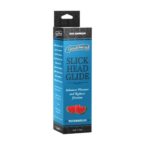 Doc Johnson GoodHead Slick Head Glide Watermelon 4 oz. * Water-Based Lubricant for Enhanced Pleasure