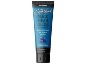 Doc Johnson GoodHead Slick Head Glide Blue Raspberry 4 oz * Water-Based Personal Lubricant