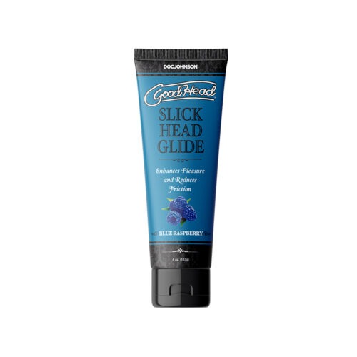 Doc Johnson GoodHead Slick Head Glide Blue Raspberry 4 oz * Water-Based Personal Lubricant