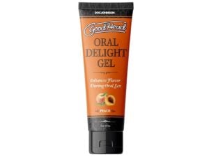 Doc Johnson GoodHead Oral Delight Gel Peach - 4 oz. Edible Oral-Sex Enhancer