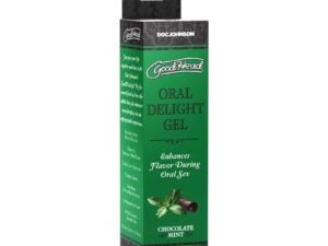 Doc Johnson GoodHead Oral Delight Gel Chocolate Mint – 4 oz. Enhances Flavor & Freshens Breath