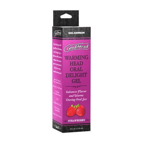 Doc Johnson GoodHead Warming Head Oral Delight Gel Strawberry - 4 oz