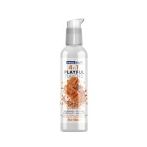 M.D. Science Lab Swiss Navy 4 in 1 Playful Flavors Salted Caramel Delight 4 oz. Personal Lubricant & Sensual