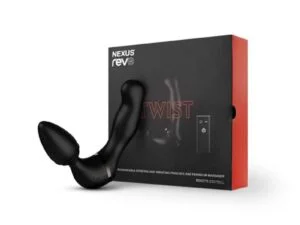 EQOM Novelties Ltd Nexus Revo Twist Waterproof Remote Control Interchangeable Rotating and Vibrating Massager