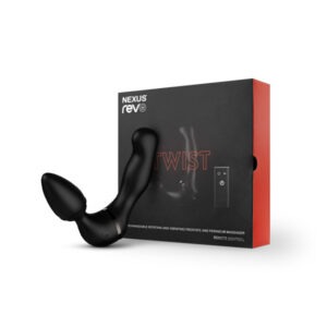 EQOM Novelties Ltd Nexus Revo Twist Waterproof Remote Control Interchangeable Rotating and Vibrating Massager