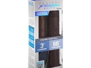 Pipedream Fantasy X-tensions Elite 9-inch Silicone Mega Extension Sleeve with 3-inch Vibrating Extender and Remote