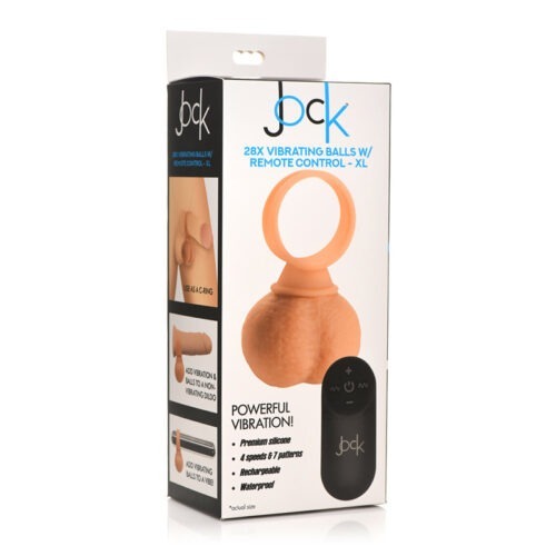 XR LLC DBA Curve Jock 28x Vibrating Silicone Balls X-Large * Versatile Waterproof Personal Massager with Remote Control