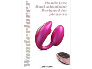 Lovely Planet USA Love to Love Wonderlover with Remote Iridescent Berry – Dual Stimulating Clitoral and G-Spot Vibrator