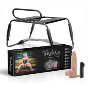 Blush Temptasia Surrender Sex Chair Black * Adjustable Pleasure Seat with Vibrating Dildo