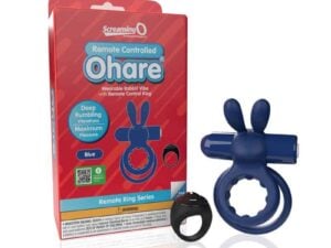 Screaming O ARCHAR-BU Remote Controlled Ohare Vibrating Ring Blue – Rechargeable Waterproof Vibe with 10 Functions