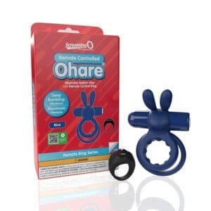 Screaming O ARCHAR-BU Remote Controlled Ohare Vibrating Ring Blue – Rechargeable Waterproof Vibe with 10 Functions
