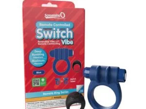 Screaming O ARCSW-BU Remote Controlled Switch Vibrating Ring - Blue